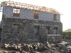 Exterior showing early stages of building work