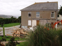 Exterior showing building work in progress