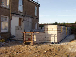 Exterior showing building work