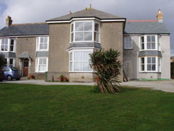 Exterior of house before renovation work is complete